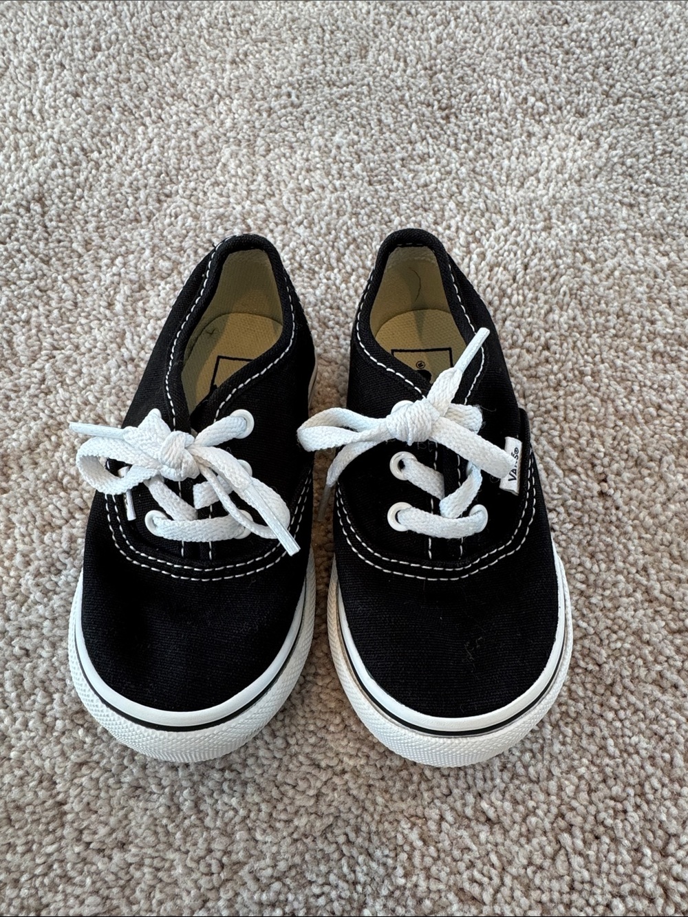 Toddler black Vans